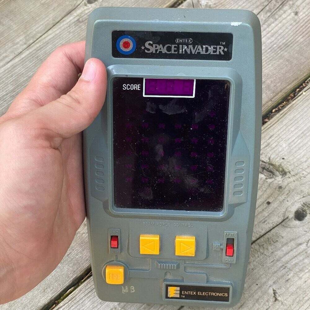 Vintage 1980 Entex Space Invader Handheld Gaming Console TESTED WORKING